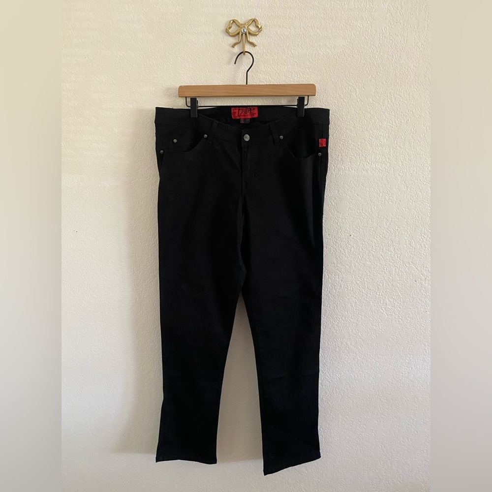 Tripp NYC Womens Size 16S Black Denim Skinny Jeans Goth Rave Punk Rock Emo Pants